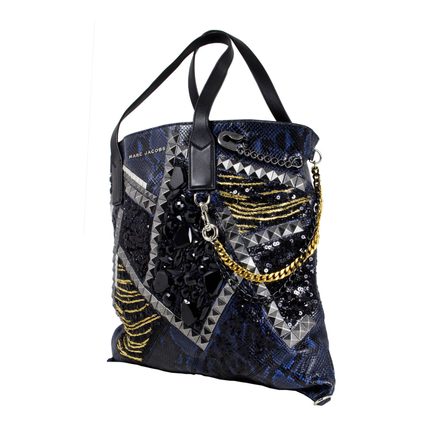 Bolsa grande Marc Jacobs negra/azul.